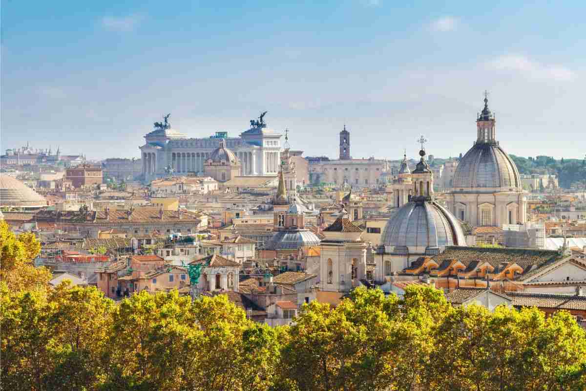 Vista del centro di Roma