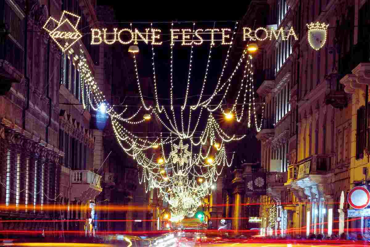 Luci di Natale a Roma