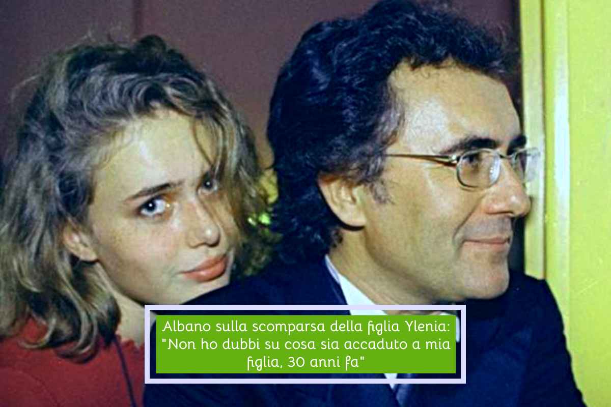 Albano insieme alla figlia Ylenia