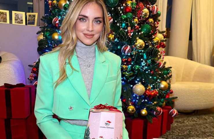 Chiara Ferragni nella promozione del pandoro Balocco