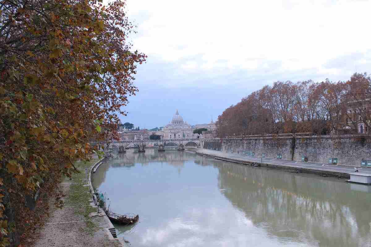 Il fiume Tevere di Roma