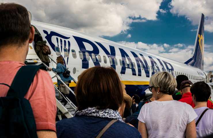 Imbarco volo Ryanair 