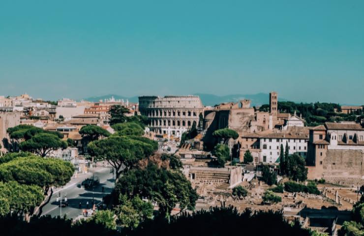 Il centro della città di Roma 