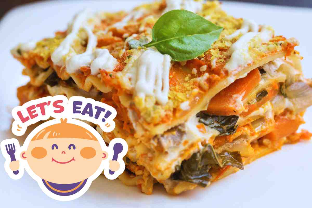 ingredienti procedimento lasagne con verdure Befana