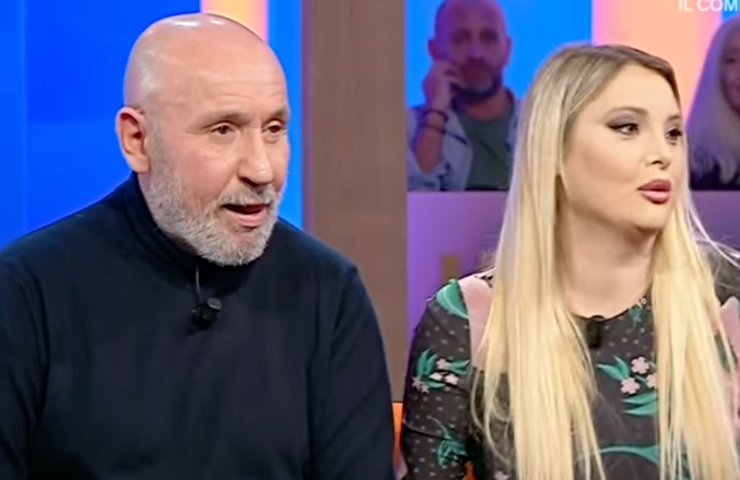 Maurizio Battista con la moglie intervista in Rai