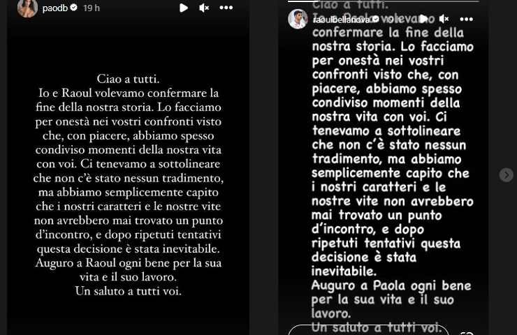 Storie Ig Paola Di Benedetto e Raoul Bellanova