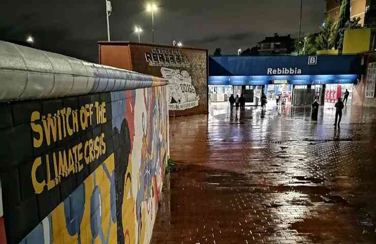 Murales stazione metro Rebibbia 