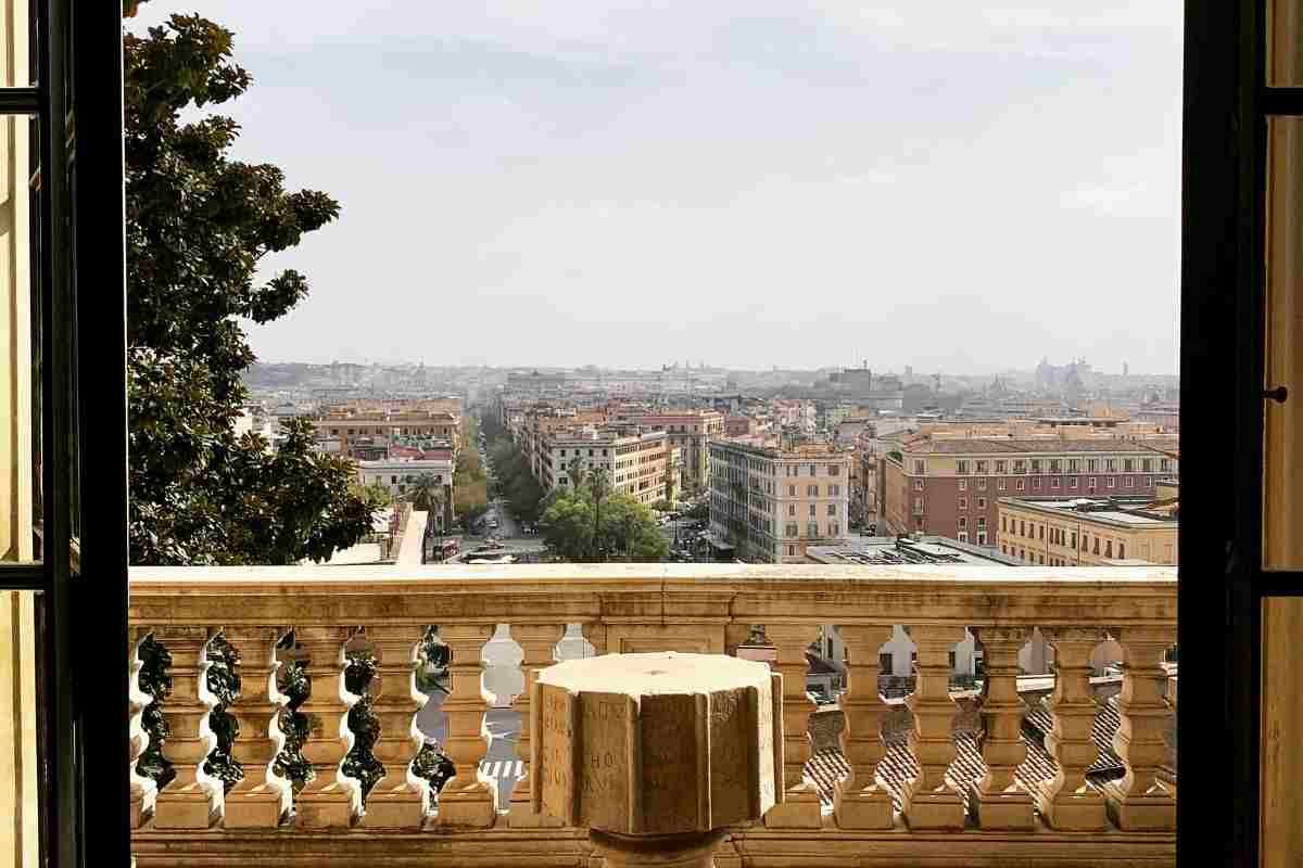 Terrazzo che affaccia su Roma