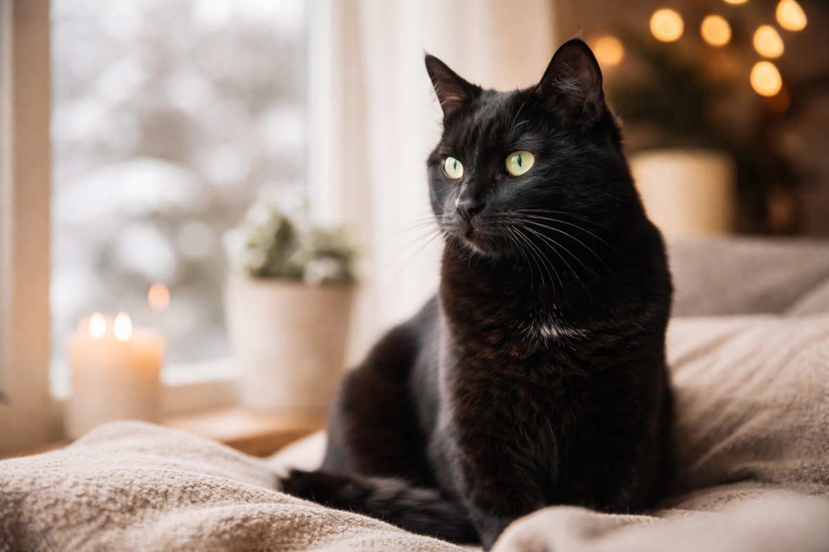 Gatto nero in casa: il 17 febbraio festeggerà la sua festa